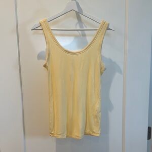 Lululemon Athletica Yellow Fitted Sleeveless Tank Top